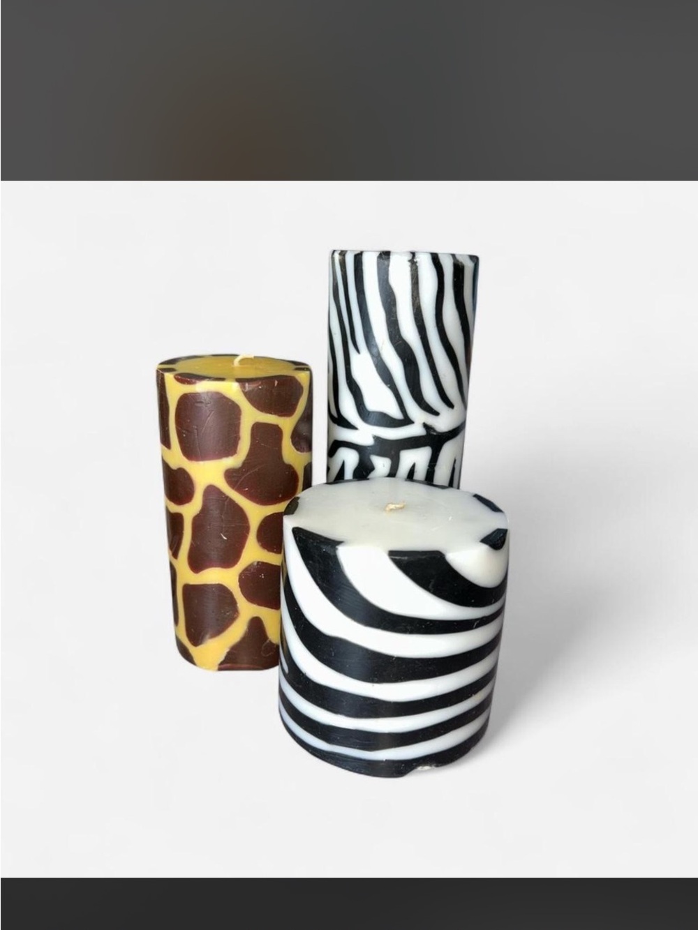 Vintage Y2K Animal Print Candles